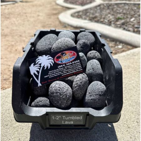 1-2” Tumbled Black Lava